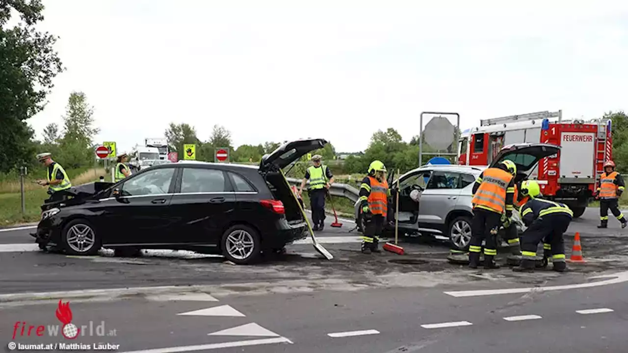 Oö: Wieder Pkw-Kollision im Bereich der Autobahnanschlussstelle in Weißkirchen an der Traun