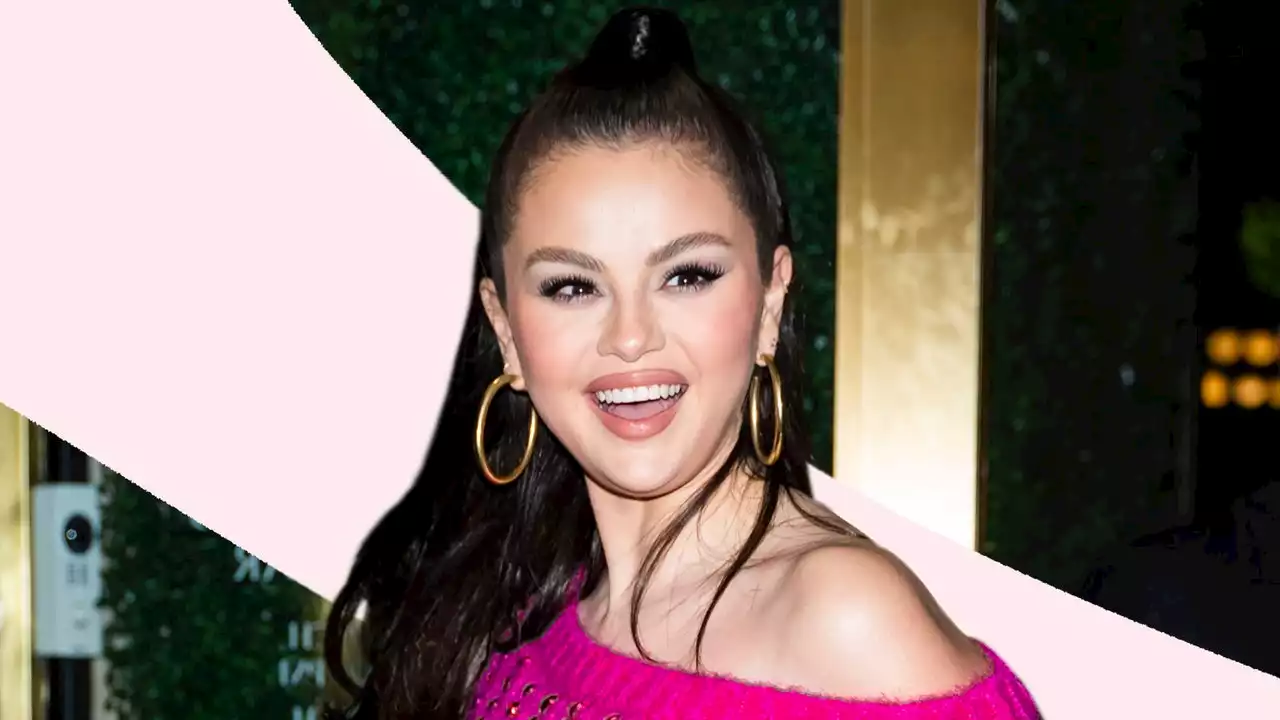 Selena Gomez just shared her full Barbie birthday look, down to her sparkly pink heels