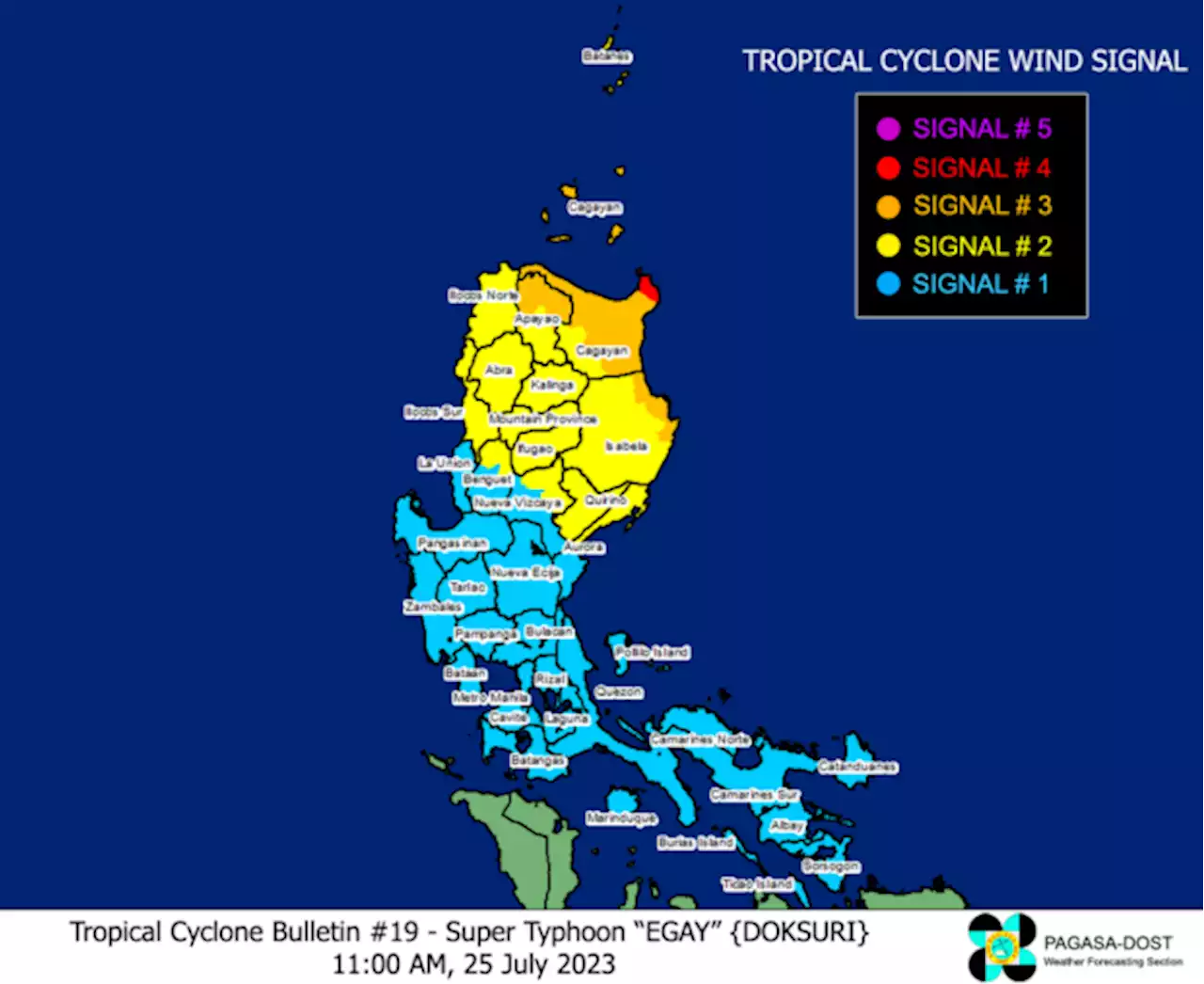 Parts of Cagayan under Signal No. 4 due to Super Typhoon Egay