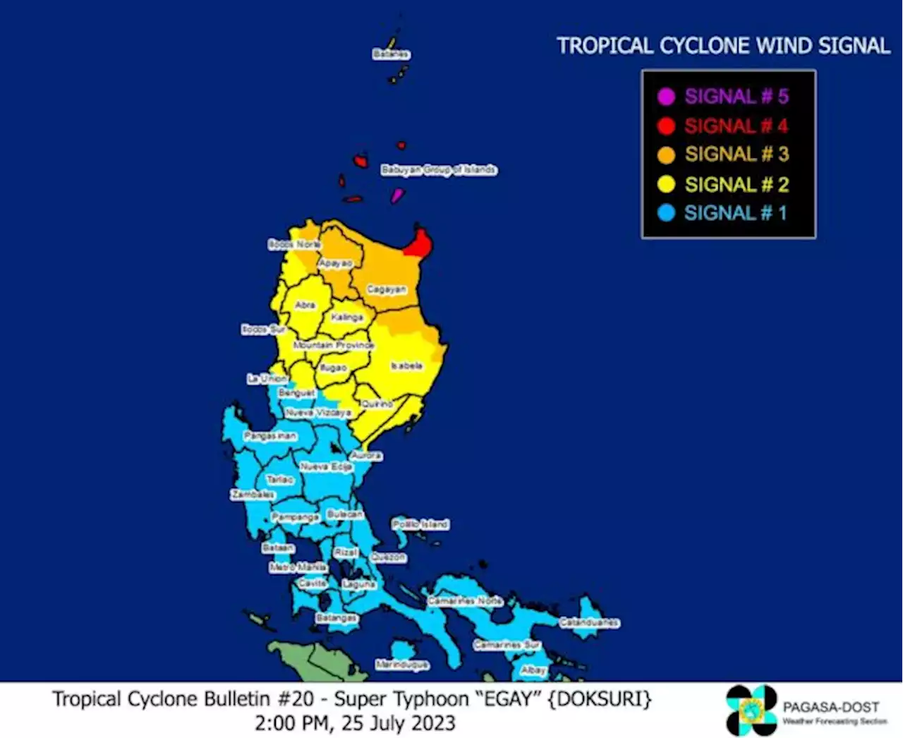 Super Typhoon Egay keeps strength; Signal No. 5 up on Babuyan’s Camiguin Island