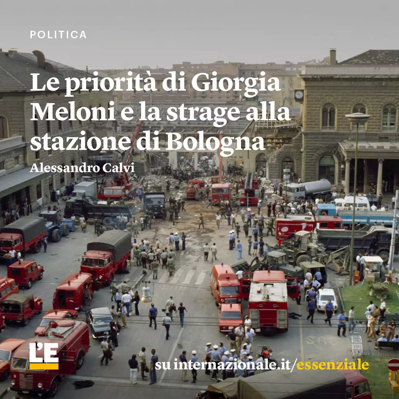 Le priorità di Giorgia Meloni e la strage alla stazione di Bologna