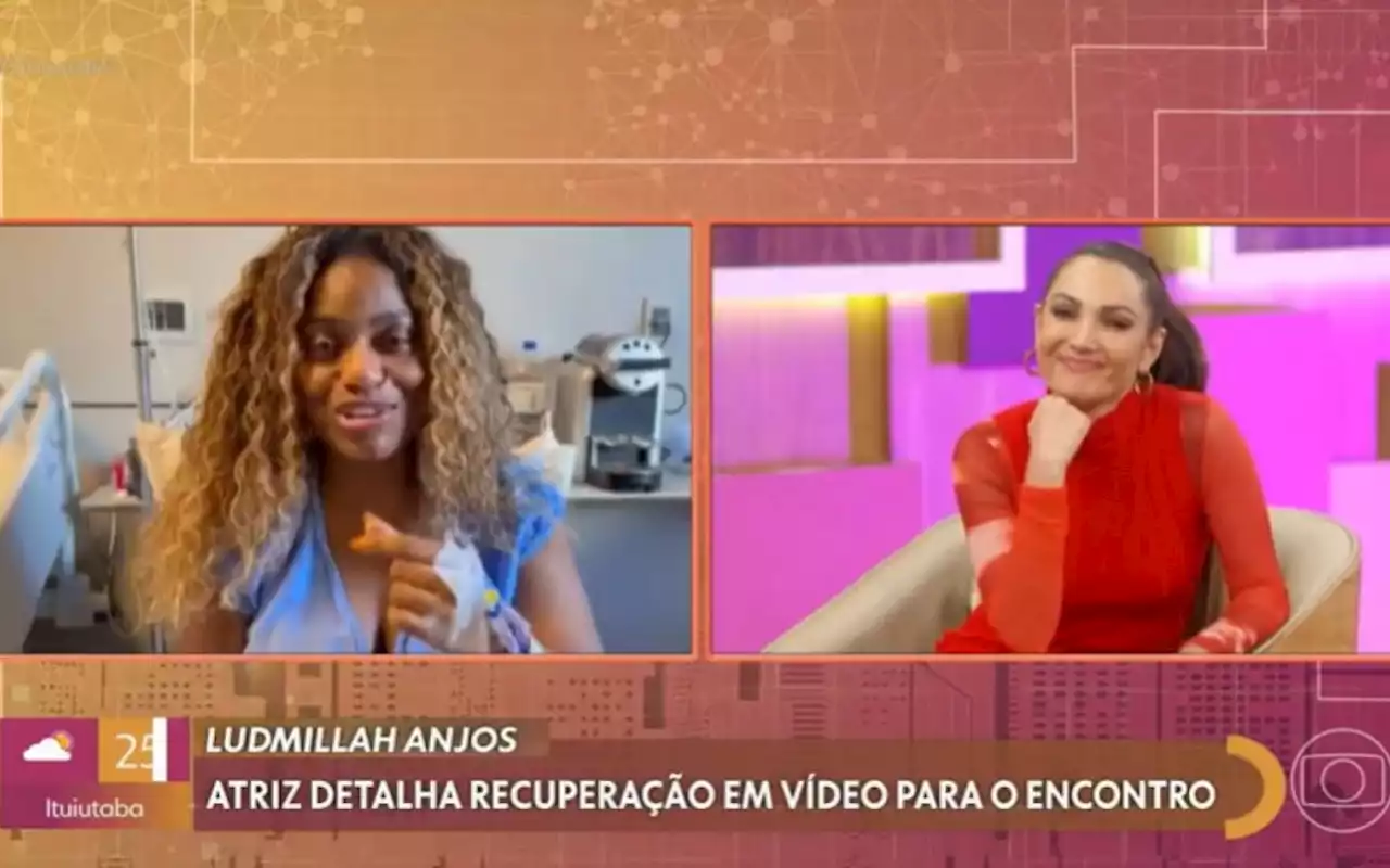 Ludmillah Anjos participa do 'Encontro' e conta que deve receber alta nesta terça | Televisão | O Dia