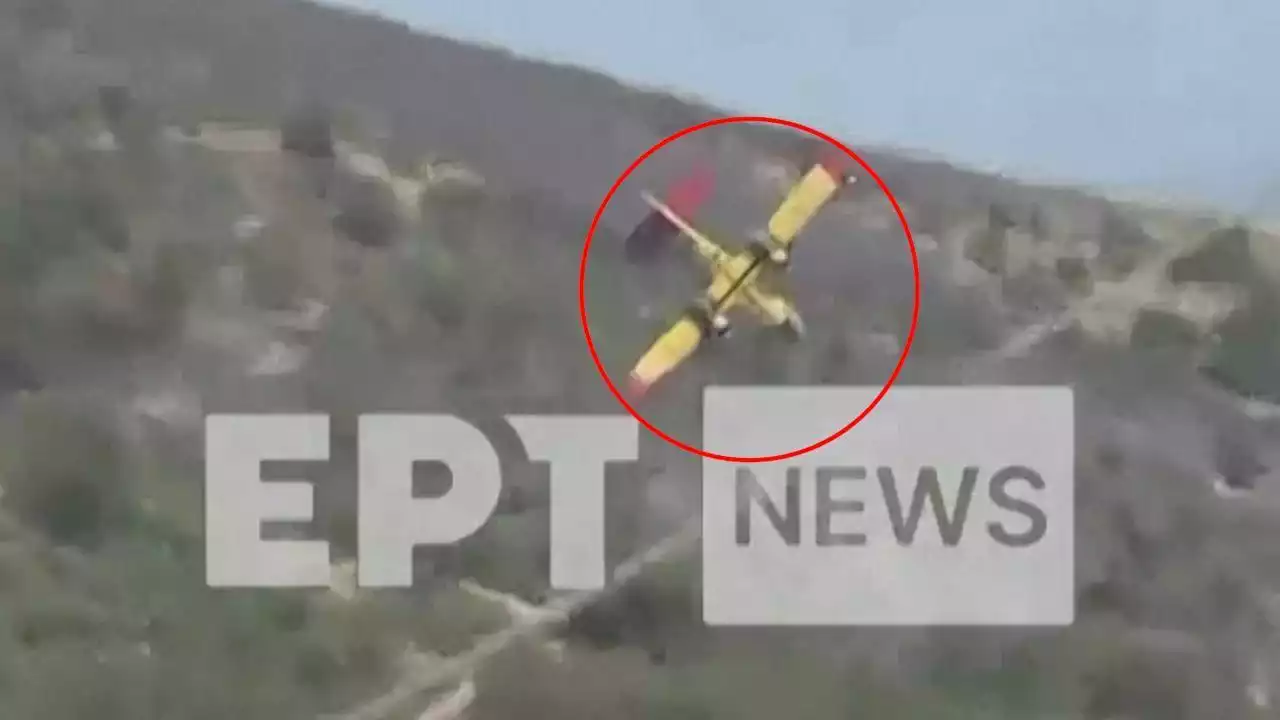 Canadair precipita nel Sud della Grecia mentre combatte le fiamme, l'attimo filmato in diretta