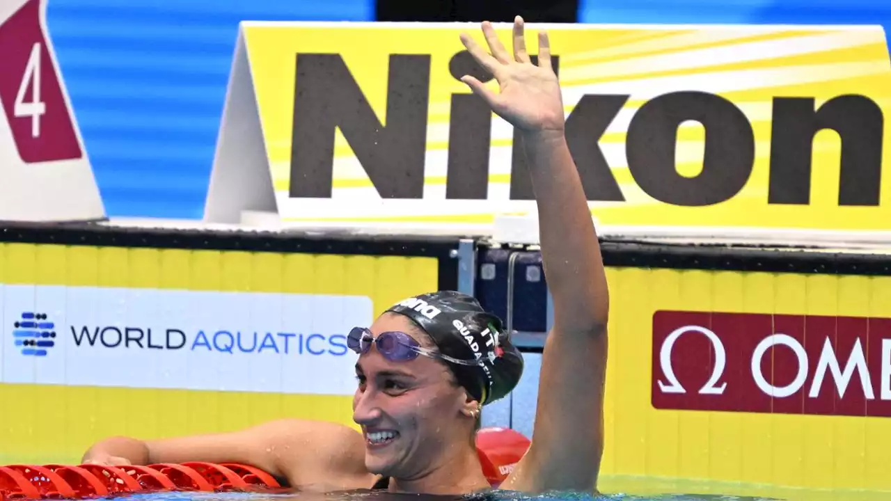 Mondiali di nuoto: Ceccon argento nei 100 dorso, Quadarella nei 1500 stile donne