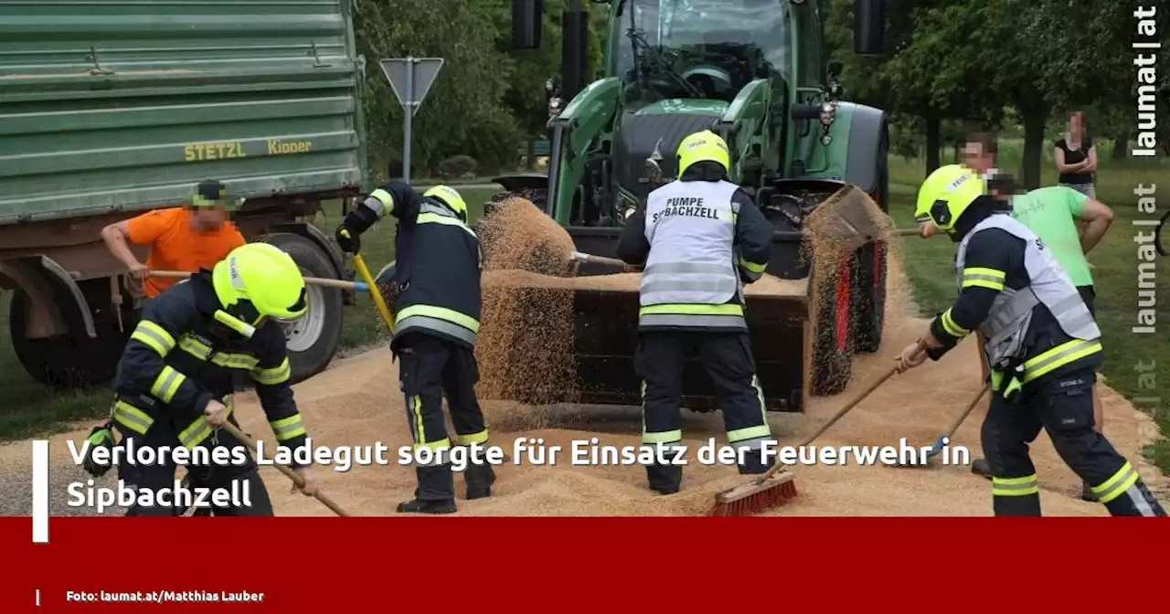 Verlorenes Ladegut sorgte für Einsatz der Feuerwehr in Sipbachzell | laumat|at