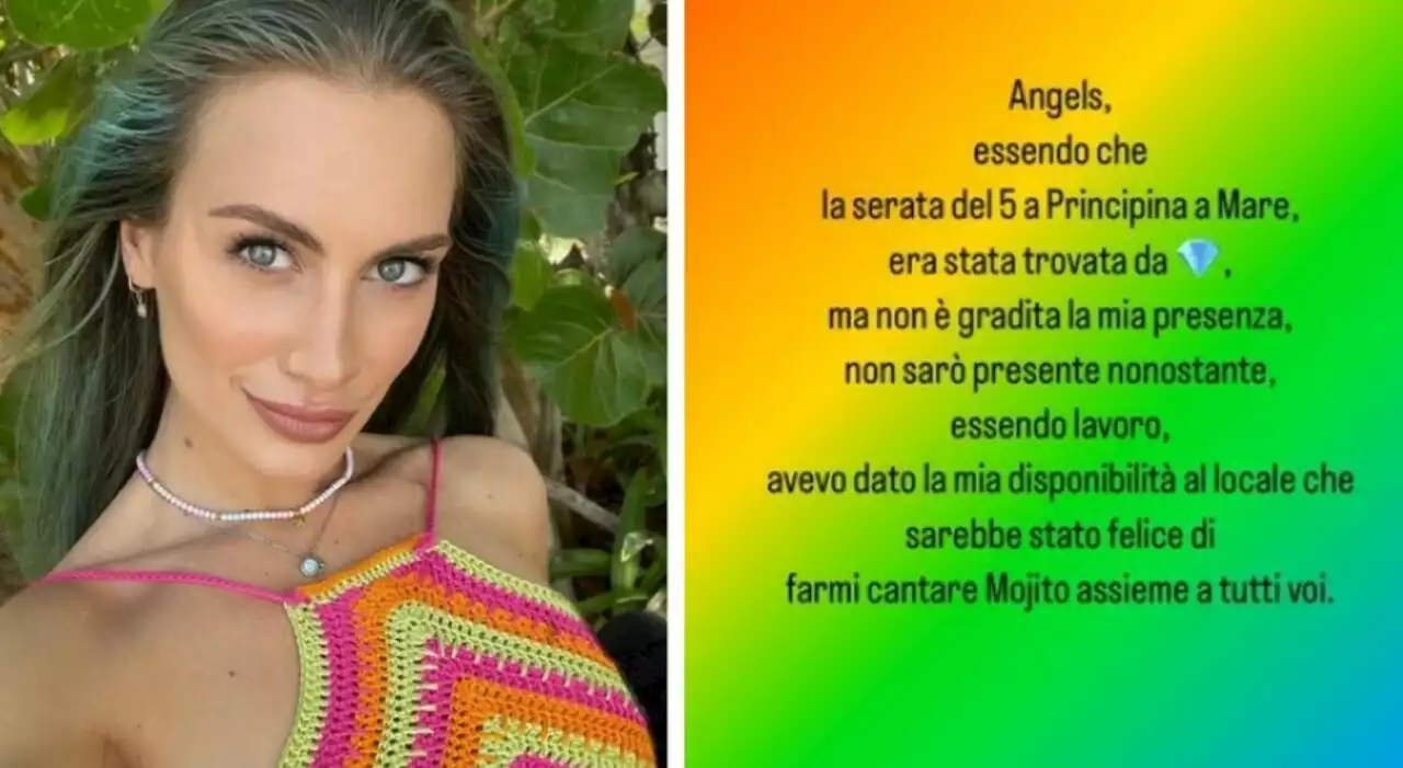 Nikita Pelizon, serate saltate e lei accusa Matteo Diamante: «Non è gradita la mia presenza»