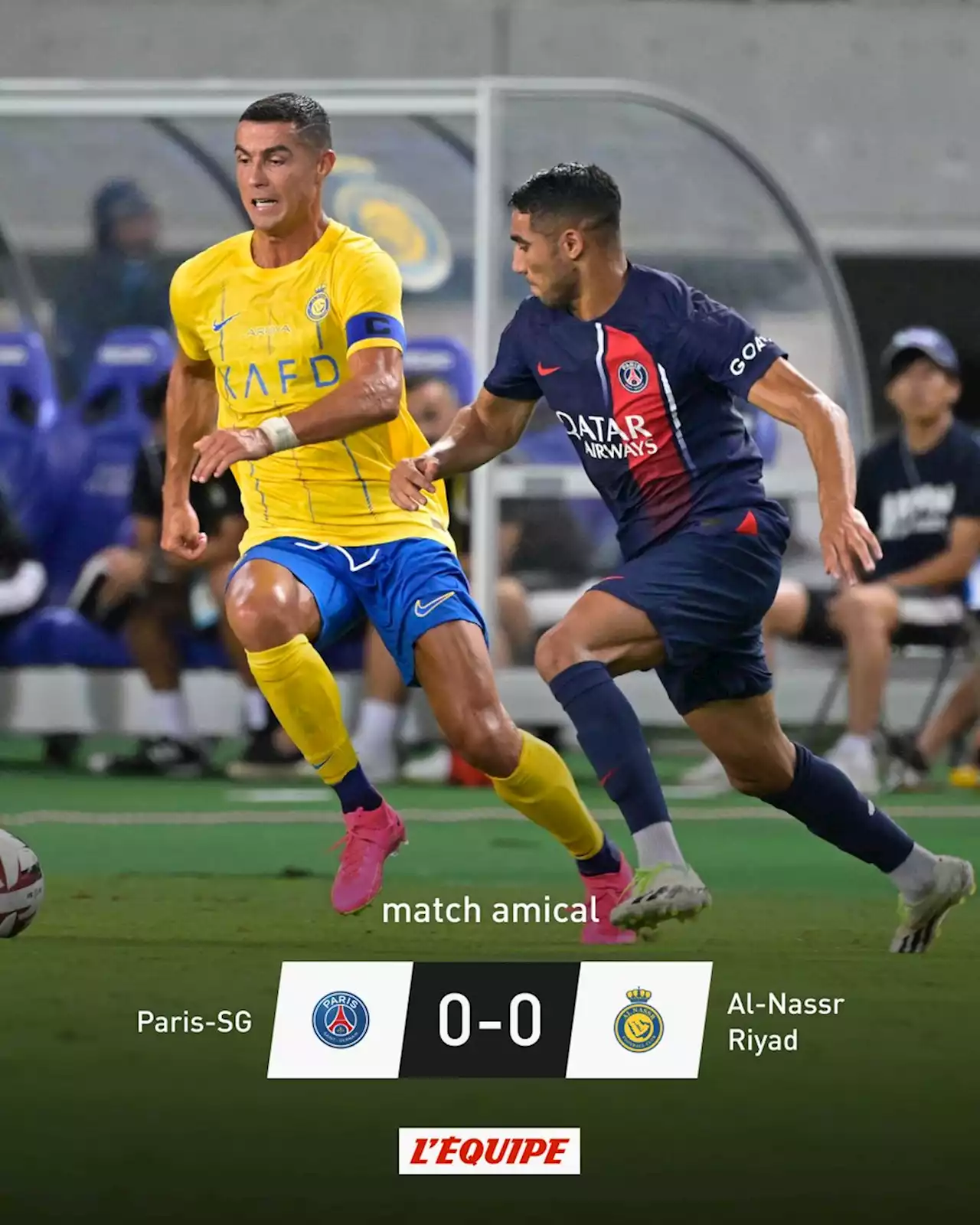 Match nul entre le PSG et Al-Nassr pour lancer la tournée au Japon