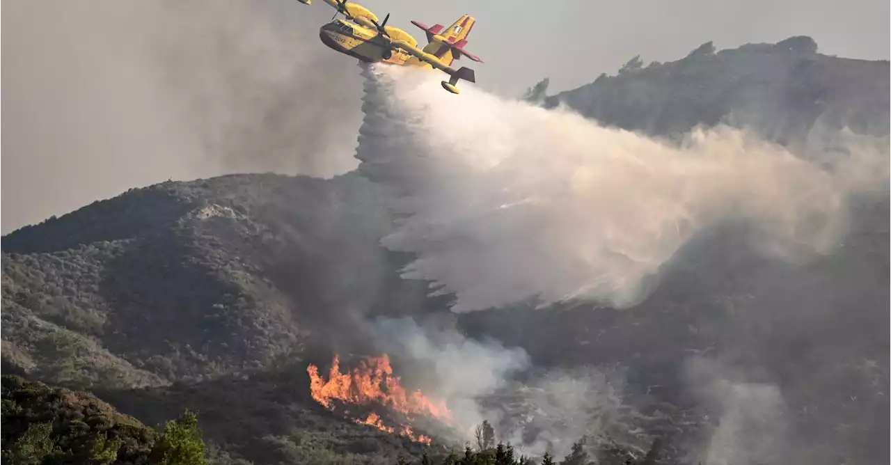 Grèce: 150 kilomètres carrés de forêts sont partis en fumée à Rhodes, les incendies se poursuivent