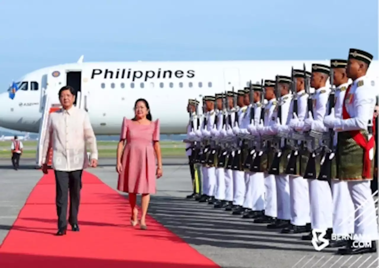 Philippine President Marcos Jr arrives in Malaysia for three-day state visit