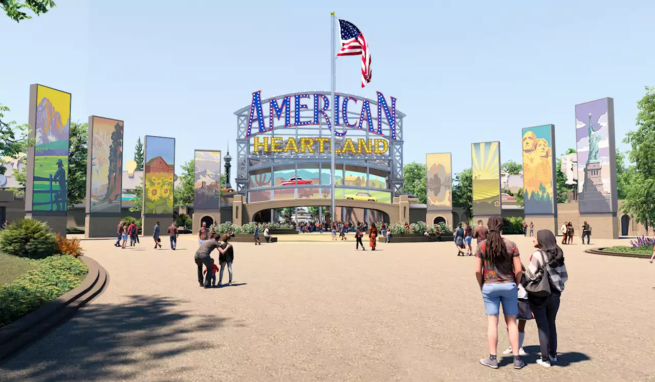 See what a massive new theme park the size of Disneyland being built in the Central US is expected to look like