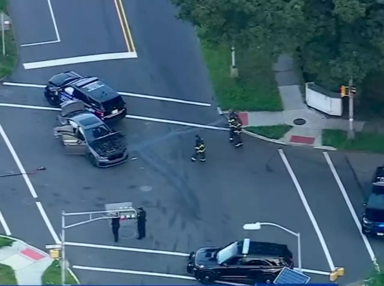 Police chase through multiple N.J. towns ends in crash, cops say