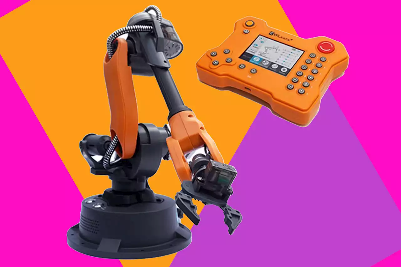 Learn robotics and engineering with this mini robot arm, now $92 off