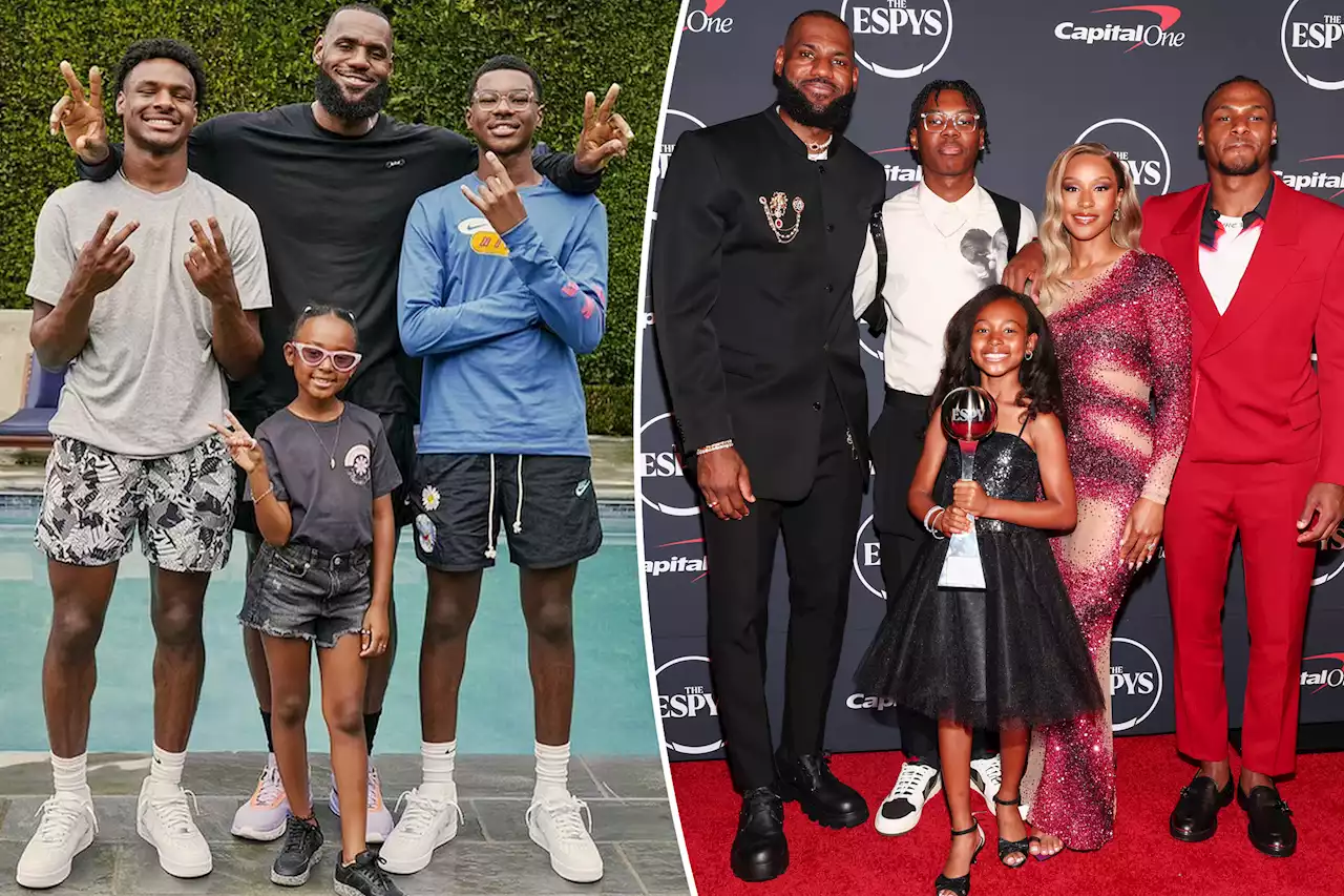 Meet LeBron James’ kids with wife Savannah: Bronny, Bryce and Zhuri