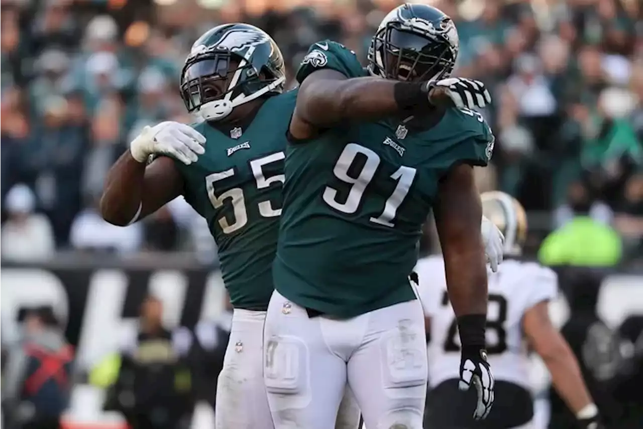 Four guys, 10 years, all Eagles: Jason Kelce, Brandon Graham, Fletcher Cox, and Lane Johnson ride together one last time