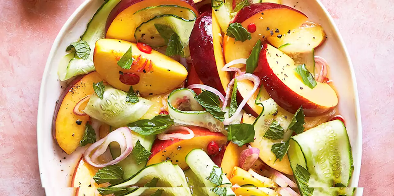 Peach and Cucumber Salad