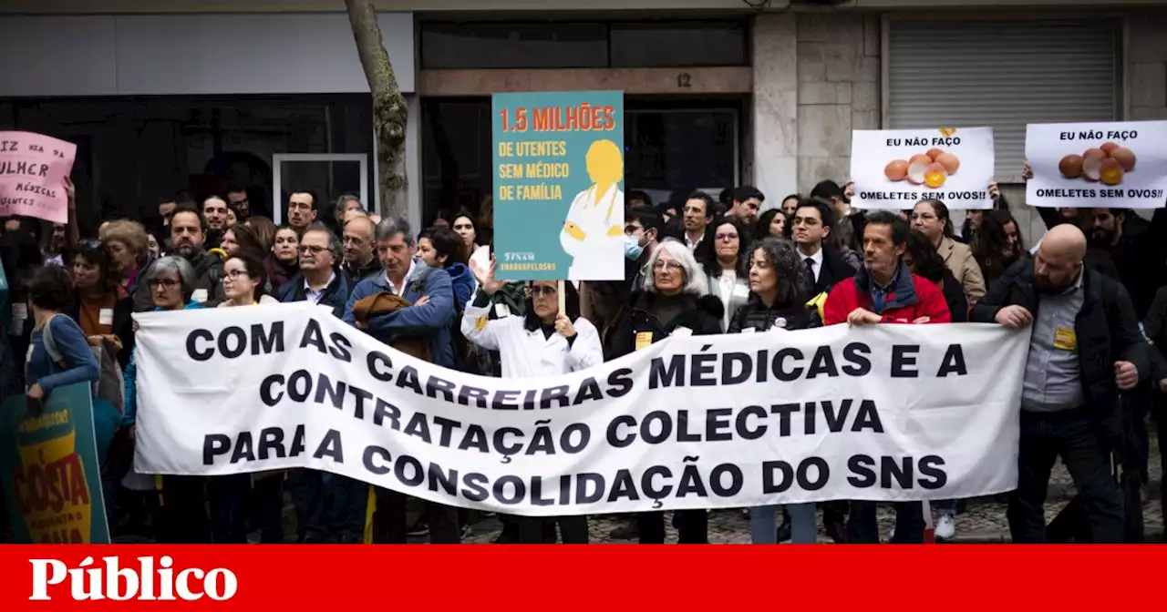 Médicos iniciam greve nacional de três dias por revisão de grelha salarial