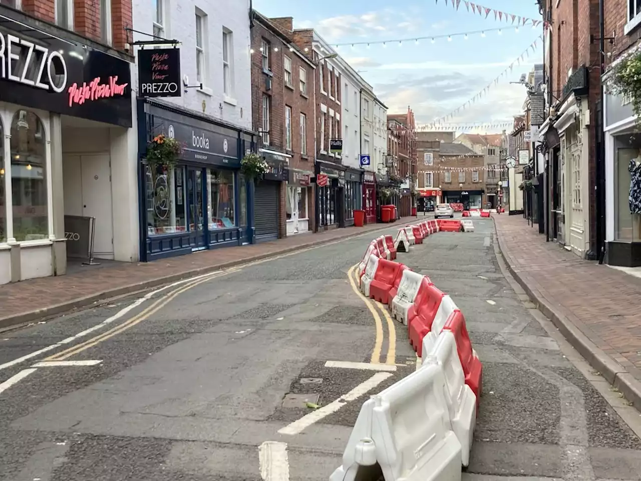 Oswestry's unsightly 'road hogs' set up during pandemic finally set to be removed