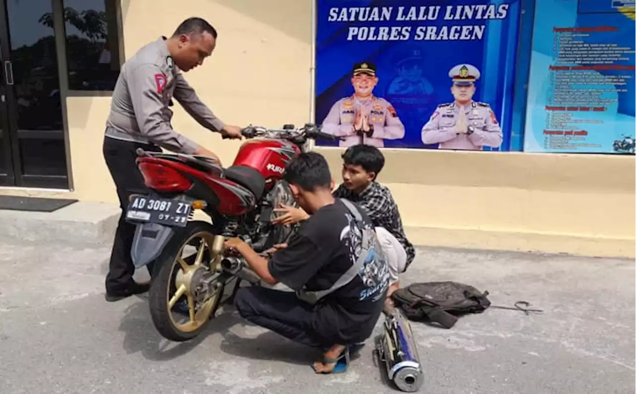 Kisah Pemuda Sambungmacan Sragen Ambil Motor Knalpot Brong yang Ditilang Polisi