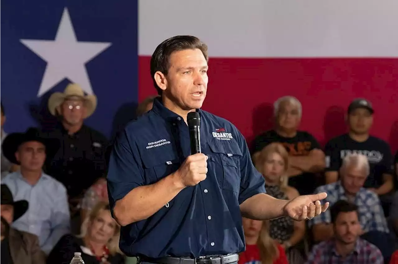 US presidential hopeful Ron DeSantis unhurt in crash