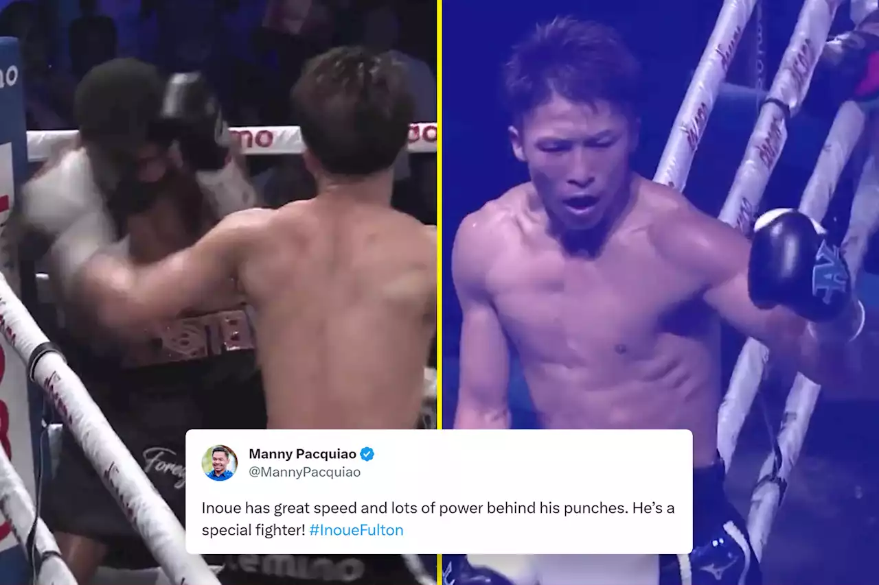 Pacquiao hails 'special' Inoue as Japanese boxer stuns fans with brutal knockout