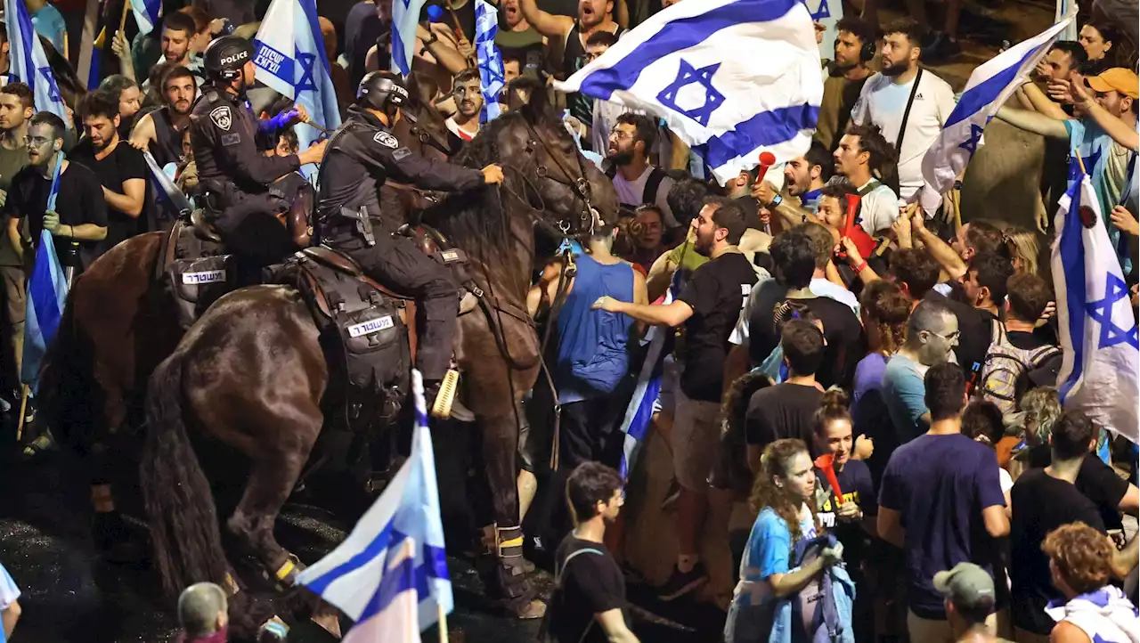 Protesters clash with police in Israel after parliament votes in contentious judicial overhaul