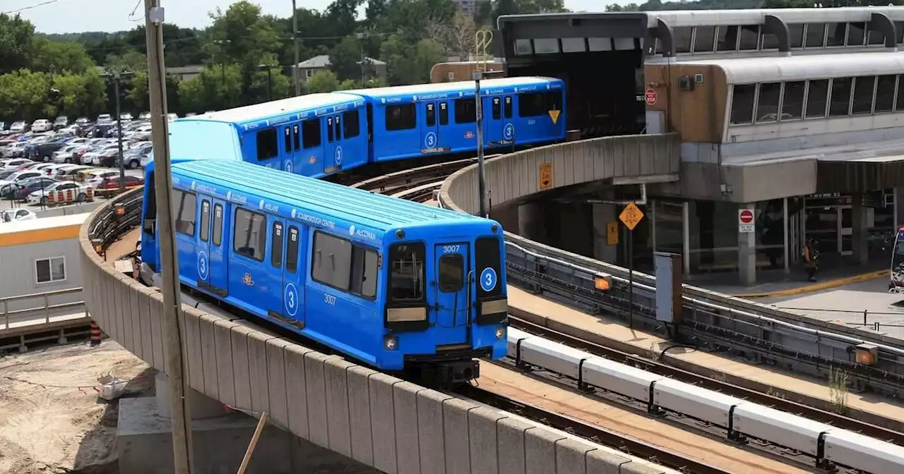 Scarborough RT train car derails, 5 people sent to hospital