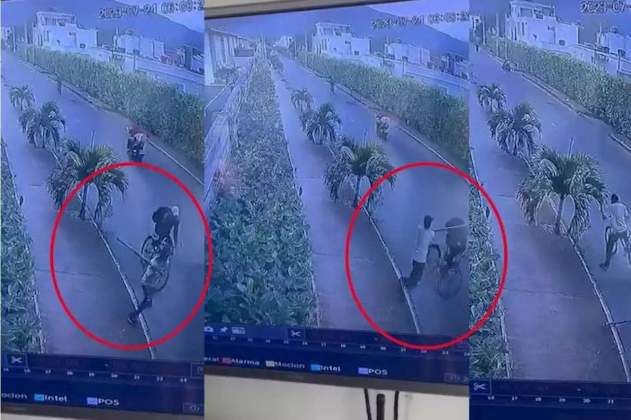 Video | De un golpe en la cabeza, así asesinaron a un hombre por robarle su bicicleta