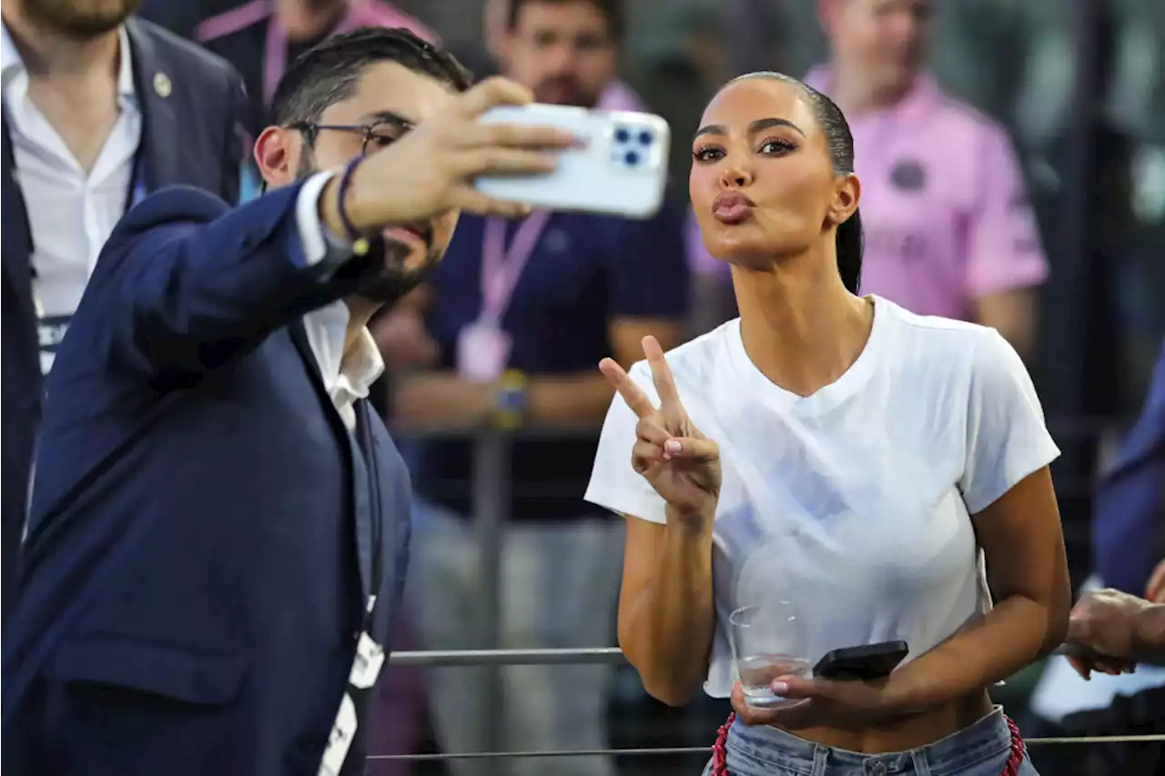 Kim Kardashian Goes Casual in Levi’s Jeans and White Crop Top and More Celebrities at Lionel Messi’s Leagues Cup Debut