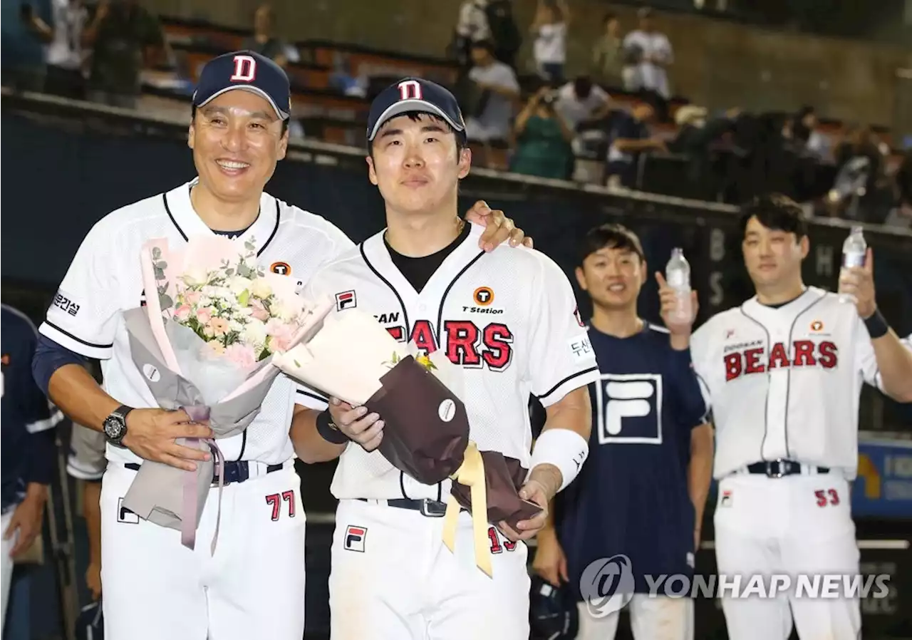 '11연승' 이승엽 감독 '선수들이 잘해준 것…만족하지 않겠다' | 연합뉴스