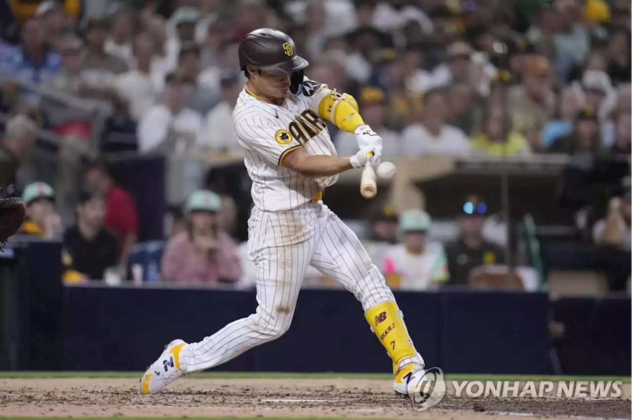 김하성, MLB 개인 첫 멀티 홈런…빅리그 한 시즌 최다 14호(종합) | 연합뉴스