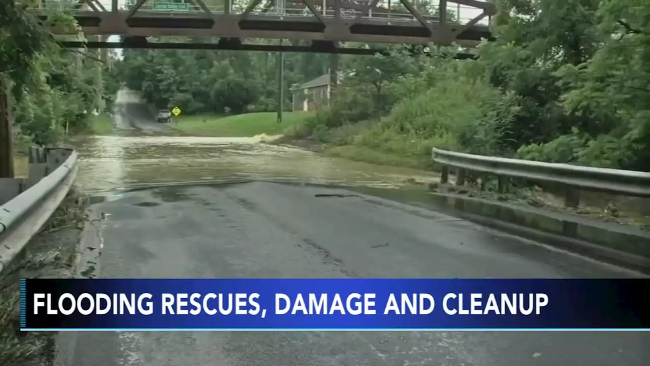 Flash flooding damages bridge, leads to road closure in Chester County