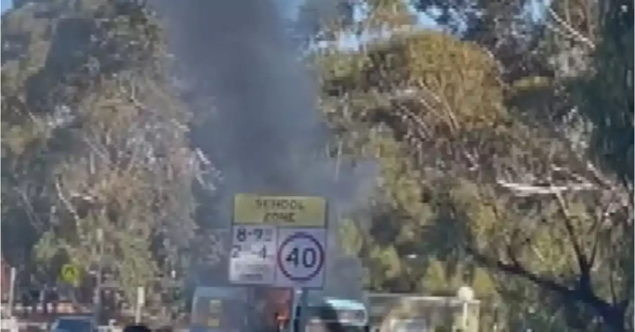 School bus catches fire in Sydney's south