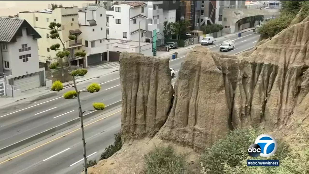 Repairs to crack in bluff prompting closure of northbound PCH, westbound 10 Freeway in Santa Monica