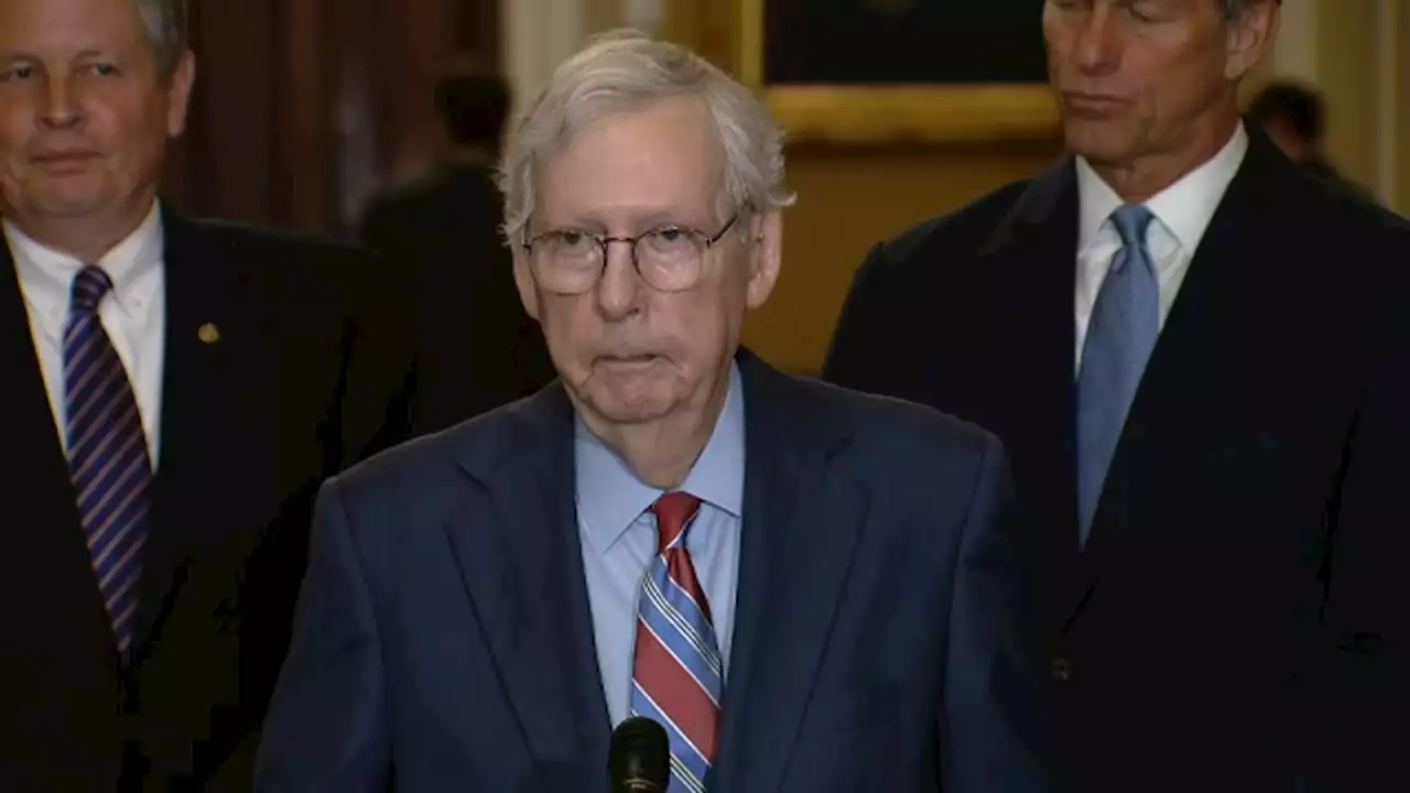 Senate Minority Leader Mitch McConnell says he's 'fine' after freezing during news conference