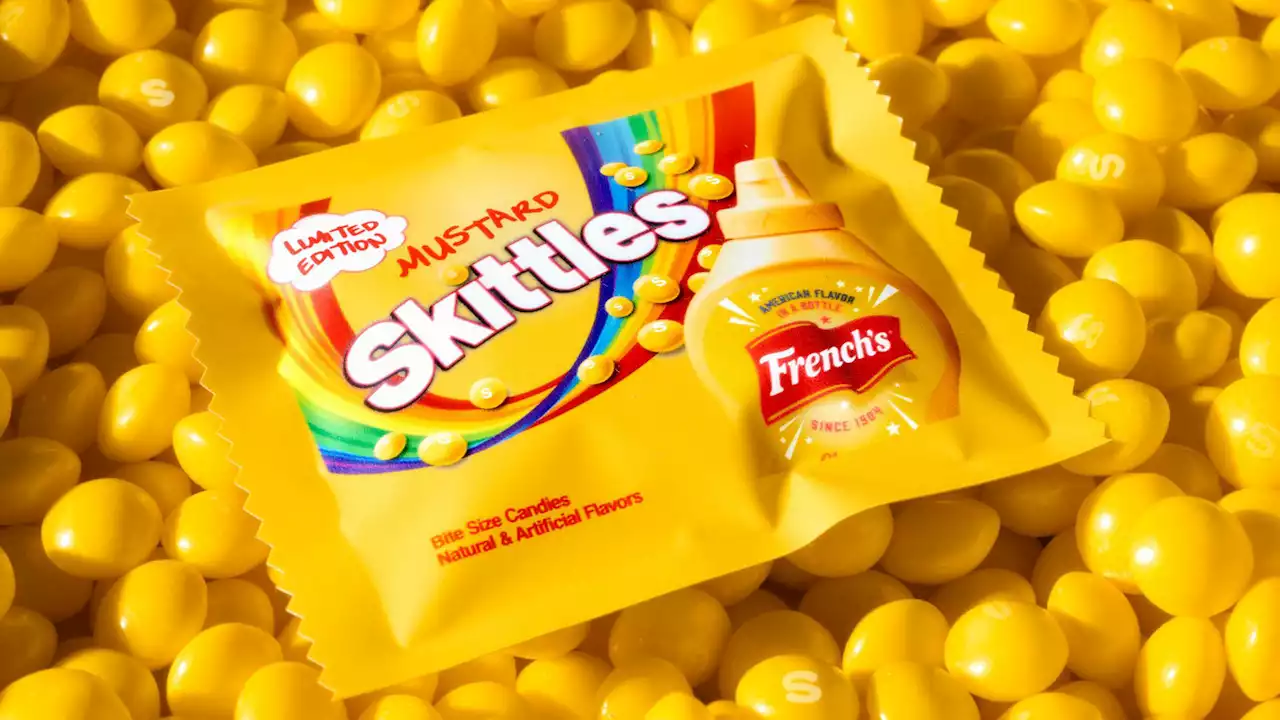 Skittles and French's officially make mustard-flavored candy a thing for National Mustard Day