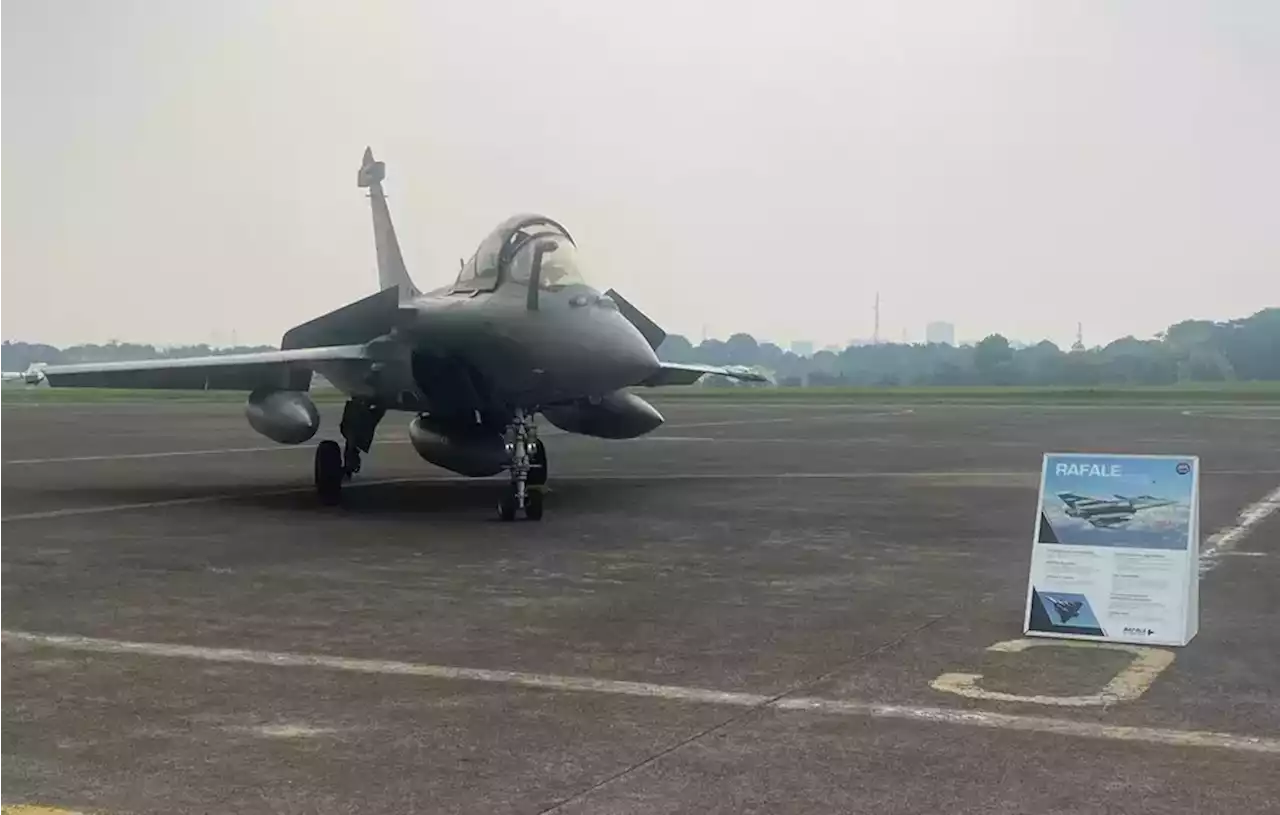 AU Prancis Pamerkan Jet Tempur Dassault Rafale di Bandara Halim Perdanakusuma