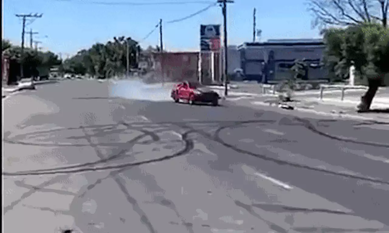 Maybe A Pole Will Knock Some Sense Into This Ford Mustang Driver | Carscoops