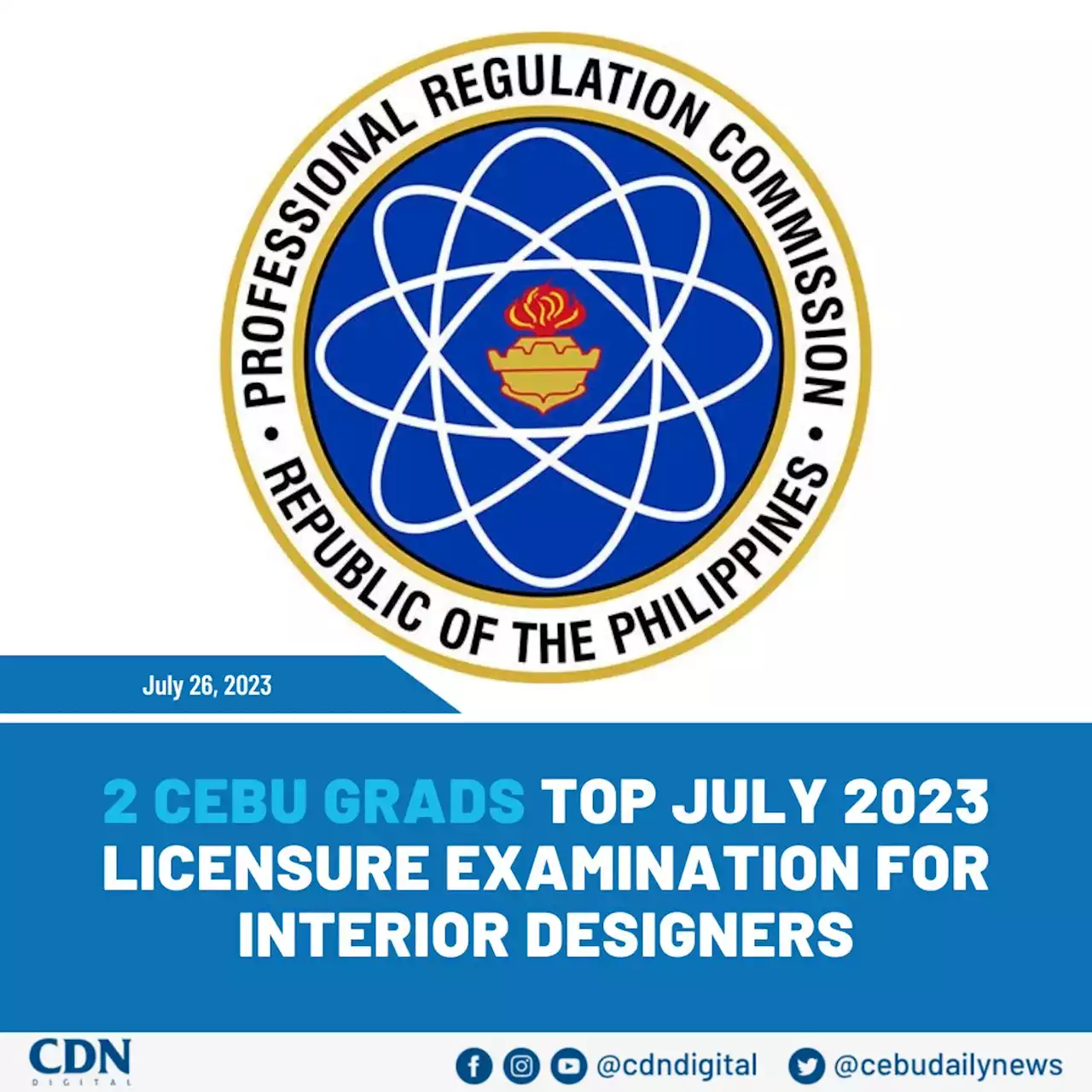 Two Cebu grads topnotchers in July 2023 Interior Designers Licensure Exams