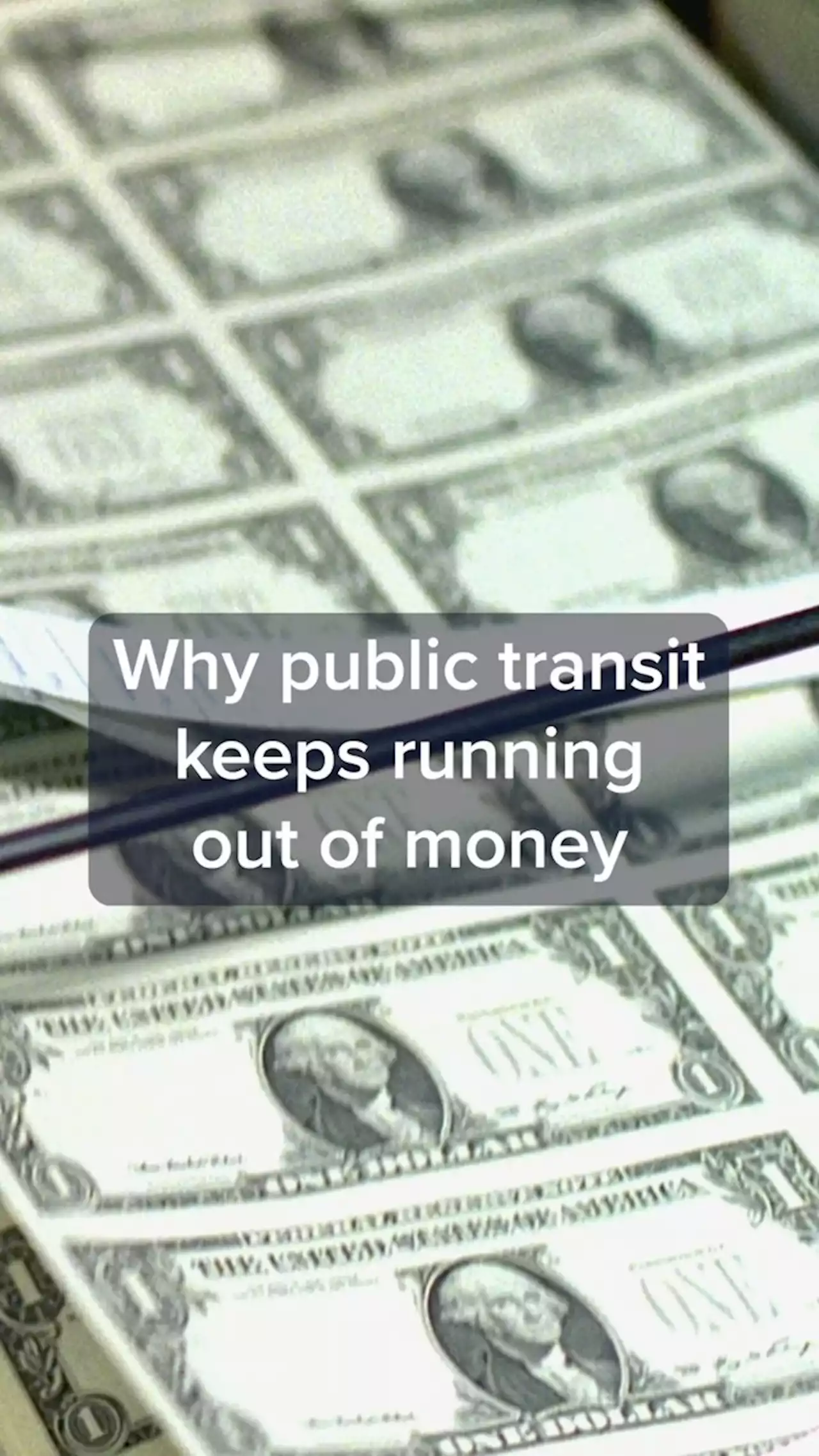 Here's why public transit keeps running out of money