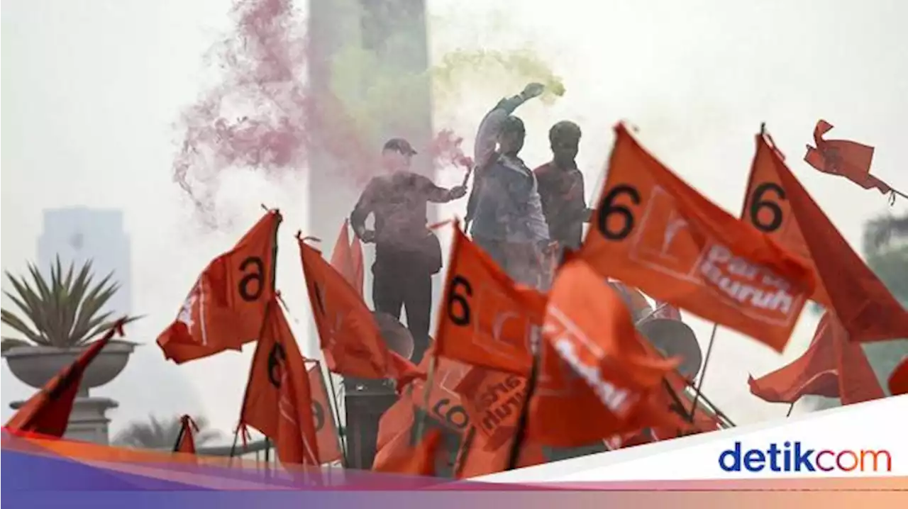 Partai Buruh Gelar Aksi, Minta Kenaikan Upah 15%