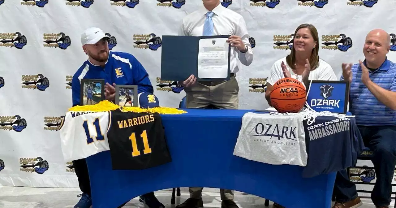 Emmanuel Christian graduate Luke Wood signs to play basketball at Ozark Christian College