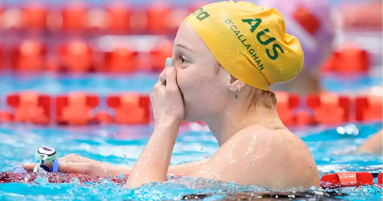 Mollie O’Callaghan sets a world record at the swimming worlds and overcomes injury