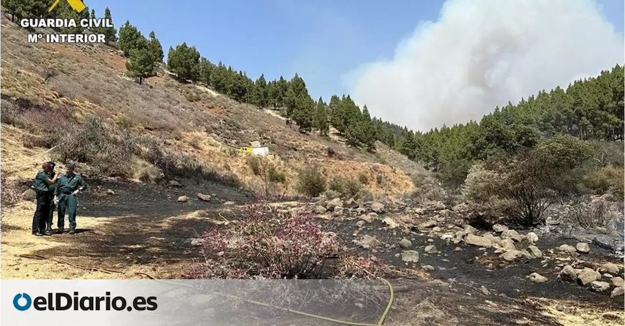 La Guardia Civil investiga a un hombre de 29 años como presunto autor del incendio en Gran Canaria