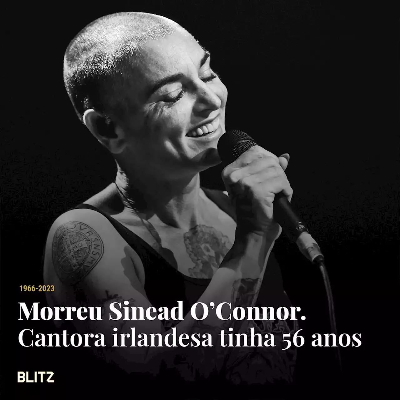 Cantora Sinéad O'Connor morre aos 56 anos