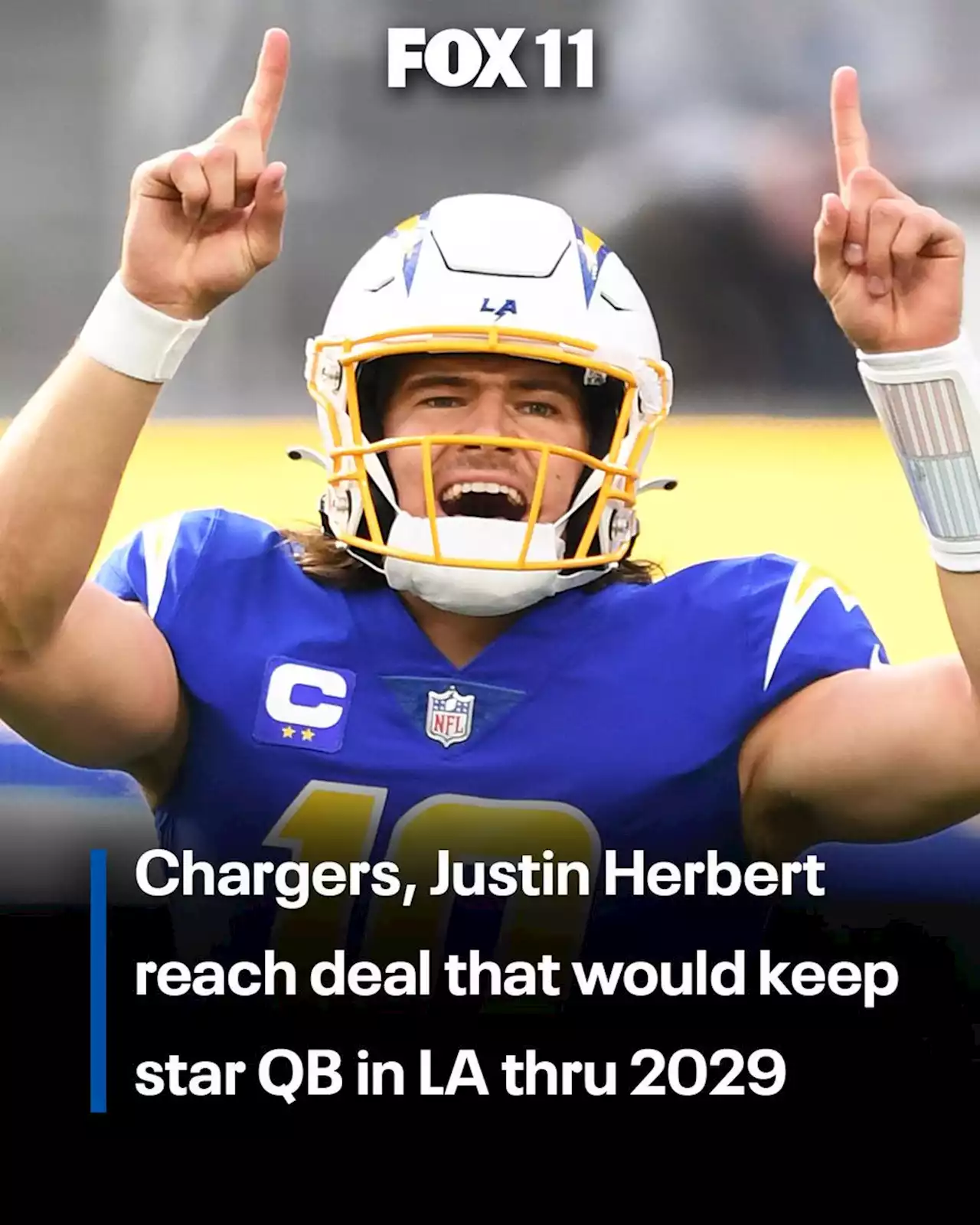 LA Chargers, Justin Herbert reach 5-year contract extension