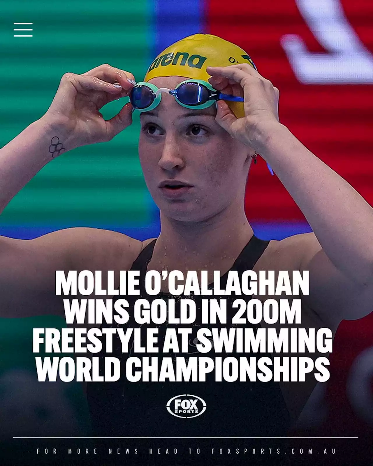 Historic Aussie Double As Mollie O’Callaghan Sets World Record, Pinches ...