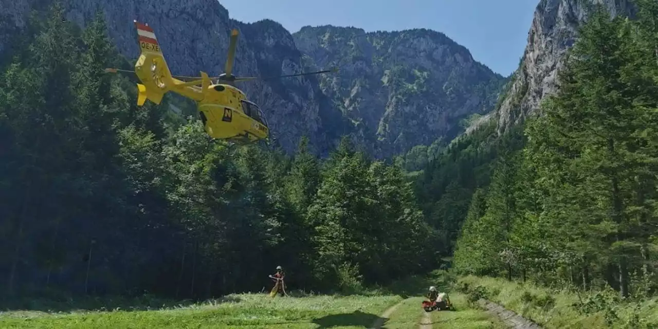 Verletzte Frau per Tau aus Rax-Klettersteig gerettet