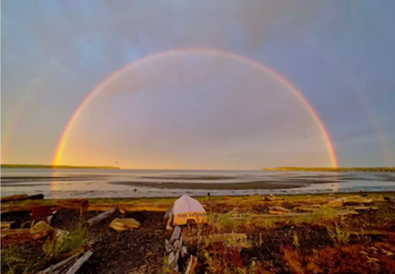 Seattle's summer graced with first rain and rainbows after 33 dry days