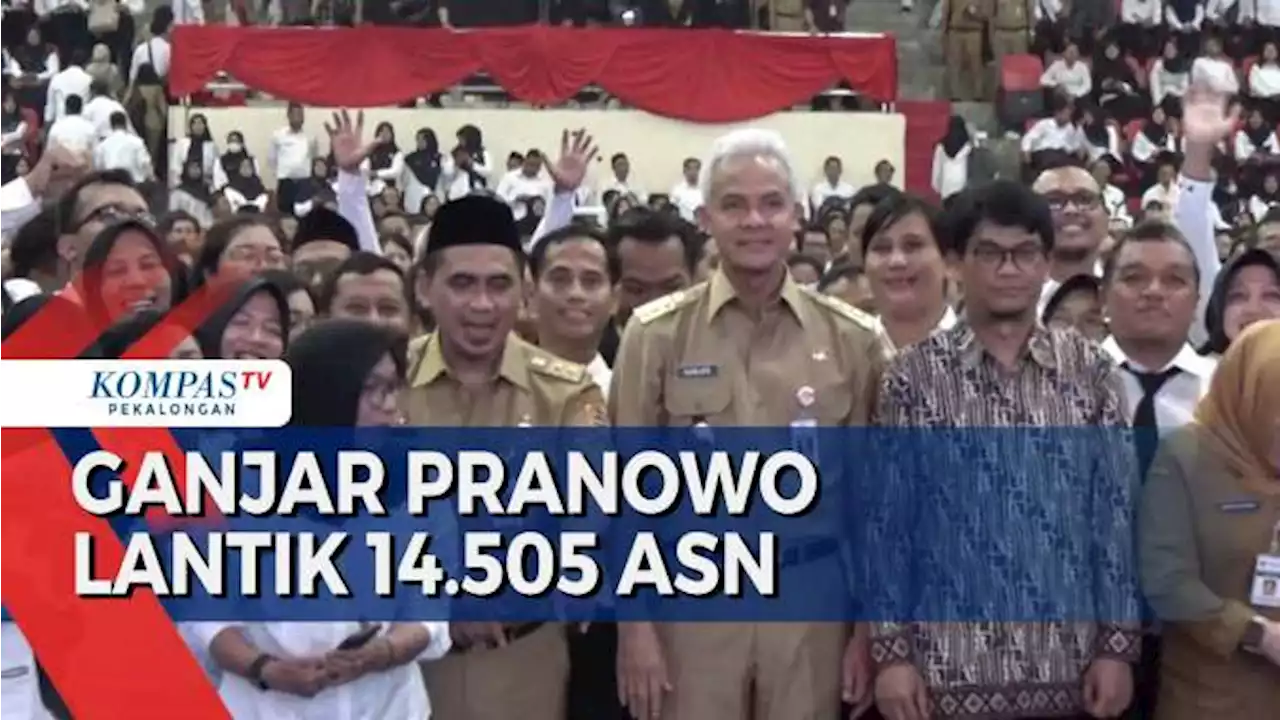 Ganjar Lantik Ribuan ASN Baru di Jawa Tengah