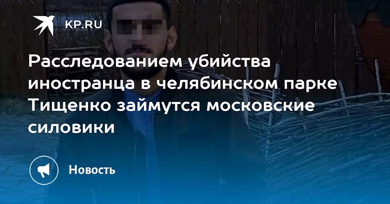 Расследованием убийства иностранца в челябинском парке Тищенко займутся московские силовики